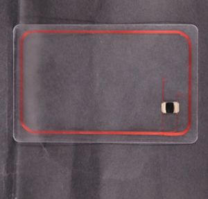 13.56 MHZ Contactless IC Smart NFC Transparante RFID-visitekaartje 13.56MHz RFID-proximity Tags Fudan Chip Card F08 1K PVC-kaart