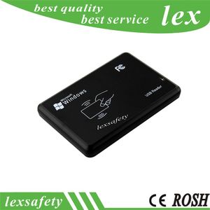 13.56 MHZ RFID SmartCard USB-poort Smart Card Reader Writer voor 14443A Protocollen Kaarten MF 1K / S50 / S70 / NFC 203 / NFC213 + 2 Keyfobs