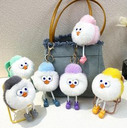 Porte-clés en peluche de 13.5cm, dessin animé Kawaii, animaux en peluche mignons, jouets chaton, porte-clés en peluche pour sac, décoration pendentif de voiture