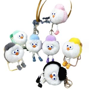 13.5 cm pluche keychain kawaii cartoon schattige plushie knuffel gevulde dieren speelgoed kitten pluche sleutelhanger voor tas auto hanger decoratie