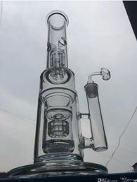 13.7inchs Tall Glass Water bongs Gravity Glass Dab Rigs Hookahs Shisha Recycler Dab Rigs Oil Bong con junta de 18 mm