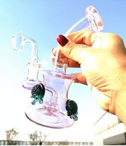 7,0 pouces Bécher Bong Pipe à eau Accessoires pour fumer Narguilés Shisha Heady Verre Dab Rigs Brûleur à huile avec banger de 14 mm