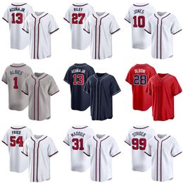 13 ACUNA JR.28 OLSON 1 ALBIES honkbal JERSEYS yakuda local Cool Base Jersey dhgate 27 RILEY 47 GLAVINE 99 STRIDER 54 FRIED 10 JONES 31 MADDUX 12 MURPHY 77 JIMENEZ 10 JONES