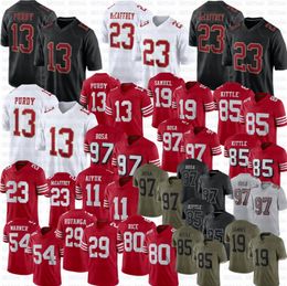 13 Brock Purdy Christian McCaffrey voetbalshirt Deebo Samuel Nick Bosa Talanoa Hufanga Aiyuk George Kittle Fred Warner Jerry Rice Joe Montana Young