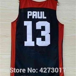 # 13 Chris Paul 2012 Londres Dream Team Usa Maillot de basket-ball Taille américaine S-xxl