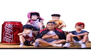 13 cm anime slam dunk sakuragi hanamichi pvc figures d'action rukawa kaede akagi preatri mitsui hisashi collection modèle toys5713211071332