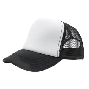 13 kleur zomer mode rood zwart gewone trucker mesh hoed snapback blanco honkbal cap verstelbare maat