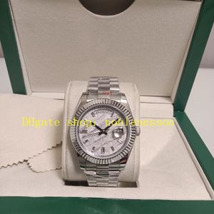 13 Couleur avec boîte 904L Watch en acier Authentic Picture Mens Date 40mm 228239 DIAL METÉORITE DIAMOND BRACELT CULTÉ