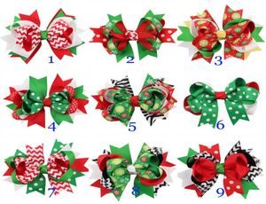 13 colores Children Girls Hair Bows Bows Clips Baby Hairwear Barrettes Barretes de Navidad Clips For Girls Año Nuevo Regalos 84329999