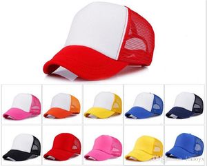 13 Kleuren Kinderen Trucker Cap Volwassen Mesh Caps Blank Trucker Pets Snapback Hoeden Acept Custom Made Logo DC078