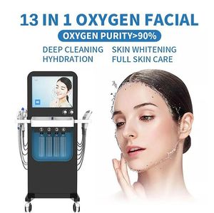 13 in 1 idra viso microdermoabrasione Corea peeling macchina diamante dermoabrasione macchina H2o2 rimozione punti neri viso pelle profondamente cleqaning macchina di bellezza