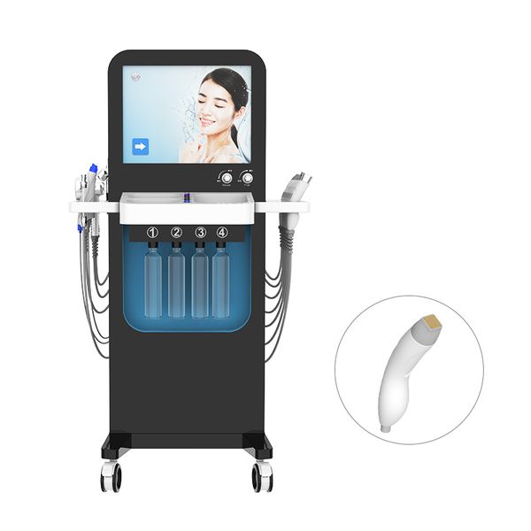 13 en 1 Machine Hydrafaciale Diamant Dermabrasion Peeling Microdermabrasion Eau Jet d'oxygène Aqua Facial Hydra Nettoyage de la peau Machine RF fractionnée SPA