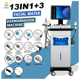 13 en 1 Microdermabrasion hydra machine faciale avec oxygène hydra master hydro soins du visage équipement de nettoyage en profondeur de la peau