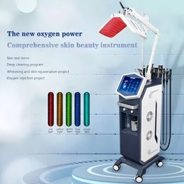 Máquina de microdermoabrasión 13 en 1, microcorriente, hidratación de oxígeno, Pdt, terapia de luz Led, máquina para mejorar la piel amarilla oscura