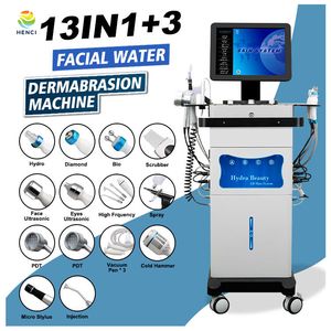 13 in 1 Microdermabrasie meest geavanceerde hydra gezichtsmachine ijsblauwe machine waterstof dermabrasie schoonheidsapparatuur voor spa 2023