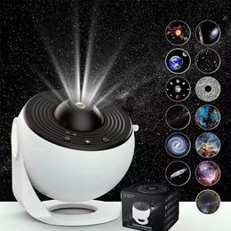 13 In 1 sterrenheme planetarium projector Galaxy Projector Star Projector 13 Sheets of Film Meet Fantasy of Starry Sky Extreme Romantic for Slaap Hoint