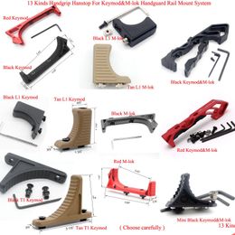 13 tipos de parada de mano táctica Keymod/m-lok Handstop negro/rojo/colores tostados de aluminio para diferentes sistemas de barandillas, entrega directa