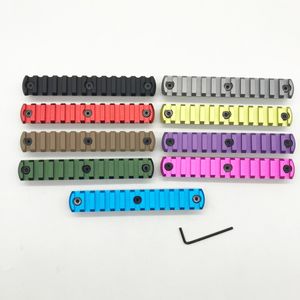 Sección de riel Keymod de 13 ranuras/5,4 pulgadas, segmento de rieles adaptadores de montaje Picatinny negro/rojo/tostado/azul/rosa/gris/púrpura/verde hierba/verde oliva