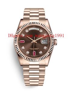 13 Style Original Box montres 36mm 128235 128238 118239 118238 118208 118235 Montres-bracelets à mouvement automatique en verre saphir