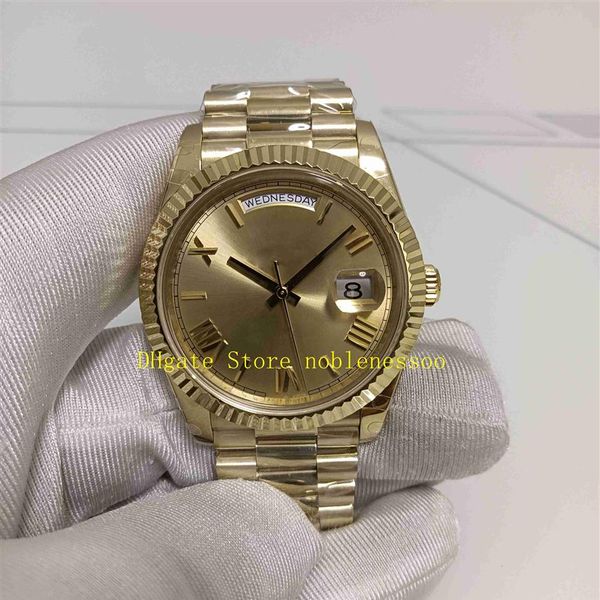 13 Estilo Versión superior Reloj para hombre BP Factory Men 228238 President Date 40 mm Champagne Oro amarillo de 18 quilates 228235 Pulsera Eta Cal 2813 M271Z