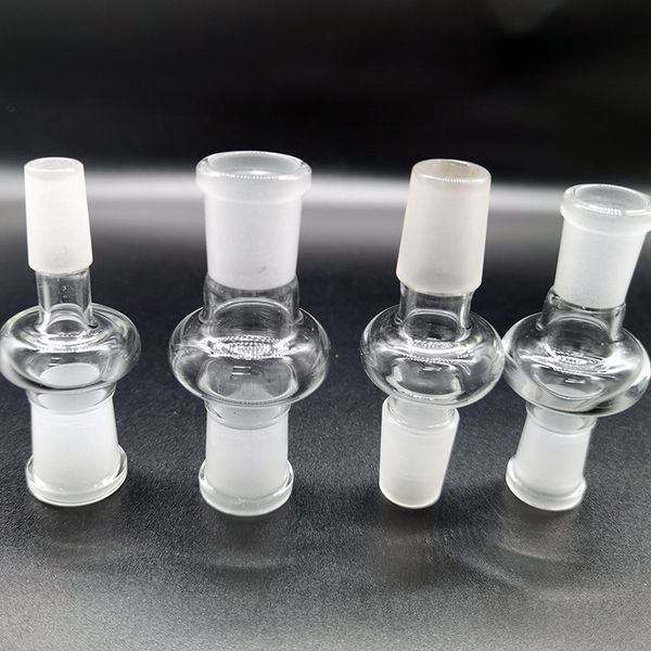 13 Styles Adaptateur En Verre Standard Narguilés Outils Alimentation Droite 10mm 14mm 18mm Convertisseur Mâle à Femelle Pour Bong Bubbler et Ashcatcher