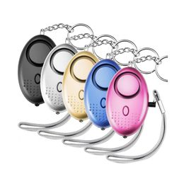 130 db Safesound alarme de sécurité personnelle porte-clés lumière auto-défense dispositif électronique comme décoration de sac pour femmes, enfants, filles