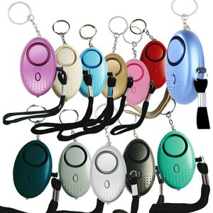 Porte-clés d'alarme personnelle, son sûr, 130 db, avec lumières LED, dispositif électronique d'auto-défense à domicile pour femmes et filles