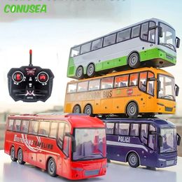 130 enfants jouet Rc voiture télécommande bus scolaire avec bus touristique léger 2.4G radiocommandé voiture électrique machine jouets pour enfants 240201