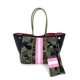 130 stili 1 set = 1 borse grandi e piccole borse Borsa da spiaggia in neoprene traforato in pelle di serpente Tote Borse a mano impermeabili per le donne