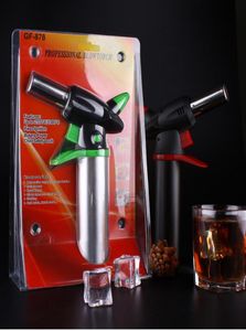 1300039C Metal Dab Jet Butane Torch lichtere winddichte Jet Flames Micro Butane Torch lichtere professionele keuken Torch lichter 3768173