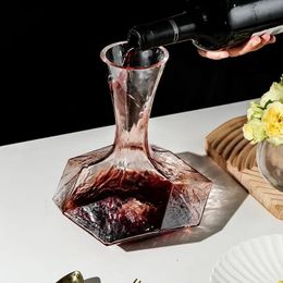 1300 ml carcane de vin rouge supérieur à la main de cristal à la main.