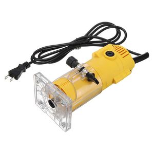 Freeshipping 1300W 6.35mm 30000RPM Elektrische trimmer Hout Laminaat Router 110 V Houtbewerking Trimmen Power Tools Carving Frees Machine