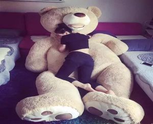 130 cm enorme grote Amerika beer knuffel teddybeer cover pluche knuffel pop kussensloop zonder spullen kinderen baby volwassen cadeau3738227