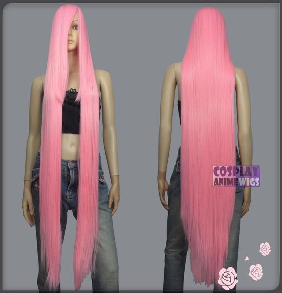 130 cm Rosa claro Serie HiTemp 55 cm Pelucas de cosplay con explosión extra larga 99LLP4874354