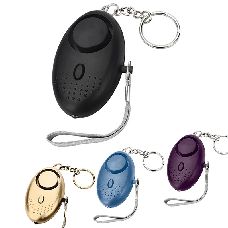 130dB Egg Shape Self Defense Alarm Girl Women Security Protect Alert Personal Safety Scream Loud Keychain Alarm systems