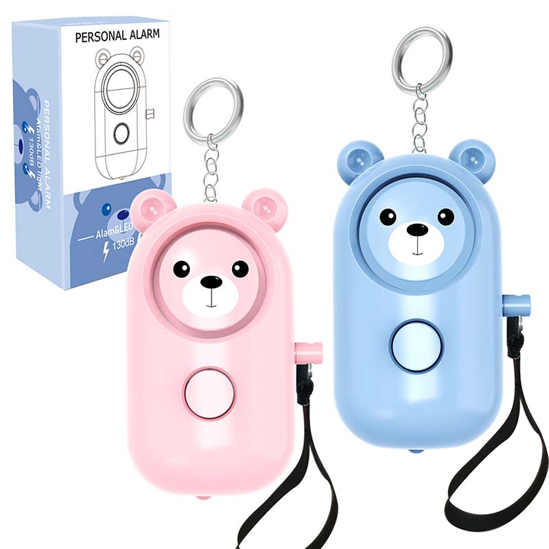 130DB Personal Security Alarm Self Defense Keychain with LED Lights, Emergency Safety Alarm for Women Safe Sound Personal Alarm