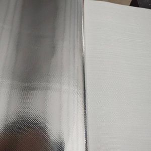 130g, tissu aluminisé résistant à l'humidité, par mètre carré, tissu en feuille d'aluminium en fibre de verre, surface lisse, ignifuge, anti-corrosion, isolation thermique