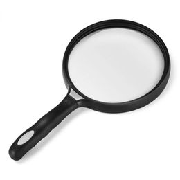 Magnifier de mano de lente grande de 130 mm 2.5x Lectura de la lupa del mapa del periódico NULL