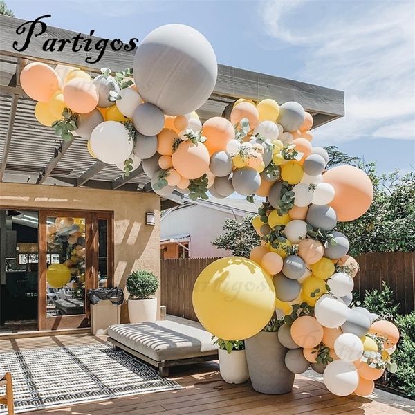 130pcs Macaron Globo Arch Garland 10 