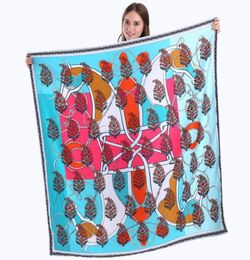 130x130cm 100 twill zijden sjaal voor dames dubbele paardenhalsdoek leven boom patroon sjaals mode Spanje vierkante sjaals vrouwelijk Pa2557554