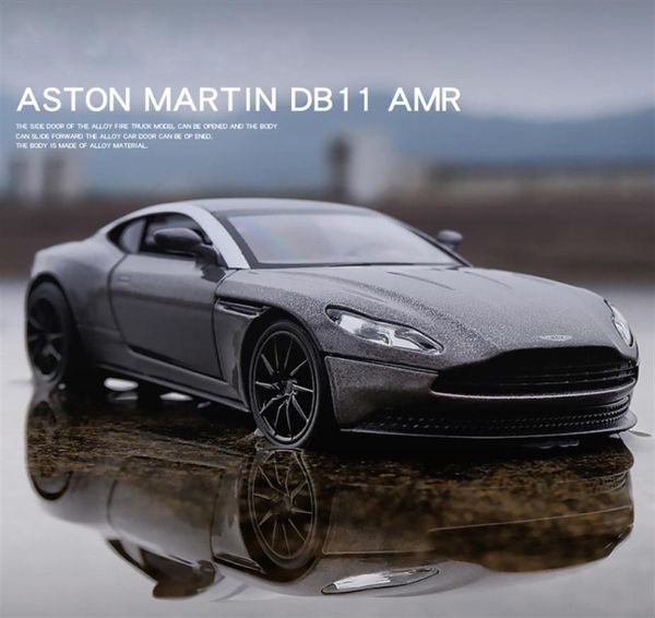 132 Aston Martin DB11 Coches de juguete de metal Modelo a escala fundido a presión Niños presentes con función de retroceso Luz musical Puerta que se puede abrir 26485249499