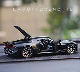 132 Bugatti Lavoiturenoire Dragon noir Supercar jouet alliage voiture moulé sous pression véhicules modèle s pour enfants 2203184324055