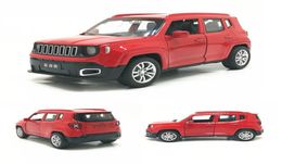 132 Jeep Renegade SUV Modèle de voiture en alliage en alliage Diecast With Pull Back Sound Light for Children Gift Toys J1905251346171