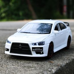 132 Lancer Evo x 10 Car Alloy Diecasts Toy Véhicules Toy Car Metal Collection Modèle Car High Simulation Kids Gift2682327