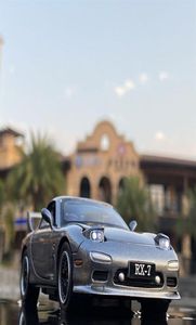 132 Mazda RX7 modèle de voiture de sport en alliage moulé sous pression véhicules jouets modèle de voiture en métal Simulation son lumière Collection cadeau pour enfants Nove4202530