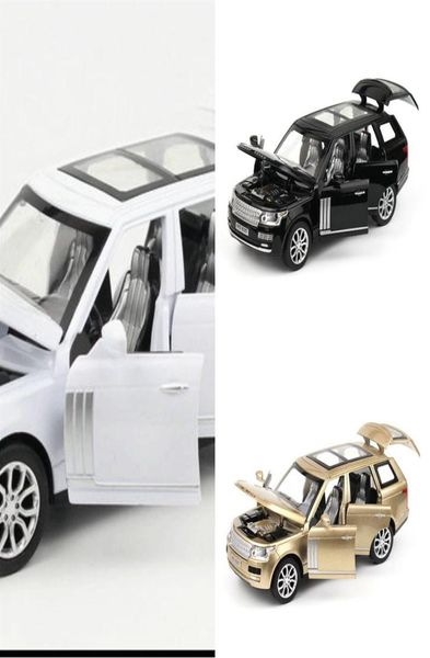 132 Range Rover SUV Simulation Toy Car Model ALLIAG TRACK Back Children Collection Toys Gift Offroad Vehicle Kids 6 Open Door Y12012625590