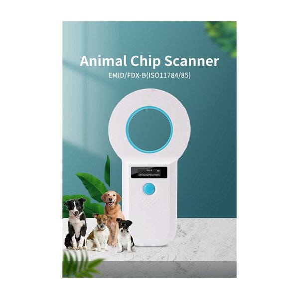 134.2 kHz lecteur pour chats pour chiens pour animal oreille étiquette de verre rfid manuel de lecture microchip lecteur pour animaux de compagnie