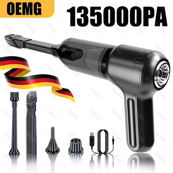 135000PA Portable Wireless Car Cleaner Mini Mini Machine de nettoyage poute pour la main pour une aspiration forte 240416