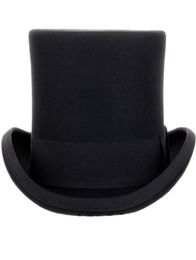 135 cm de haut 100 HAT TOP HAT HAUT SATIN PRÉSIDENT ARRIBLÉE PARTIE Men039s Felt Derby Black Hat Women Men Fedoras60241962362174