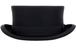 135 cm High 100 Wool Top Hat Satin Président de fête de fête Men039 Felt Derby Black Hat Women Men Fedoras60241969679123